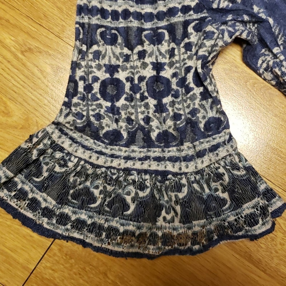 Lucky Brand boho babydoll top sz medium - Picture 2 of 5